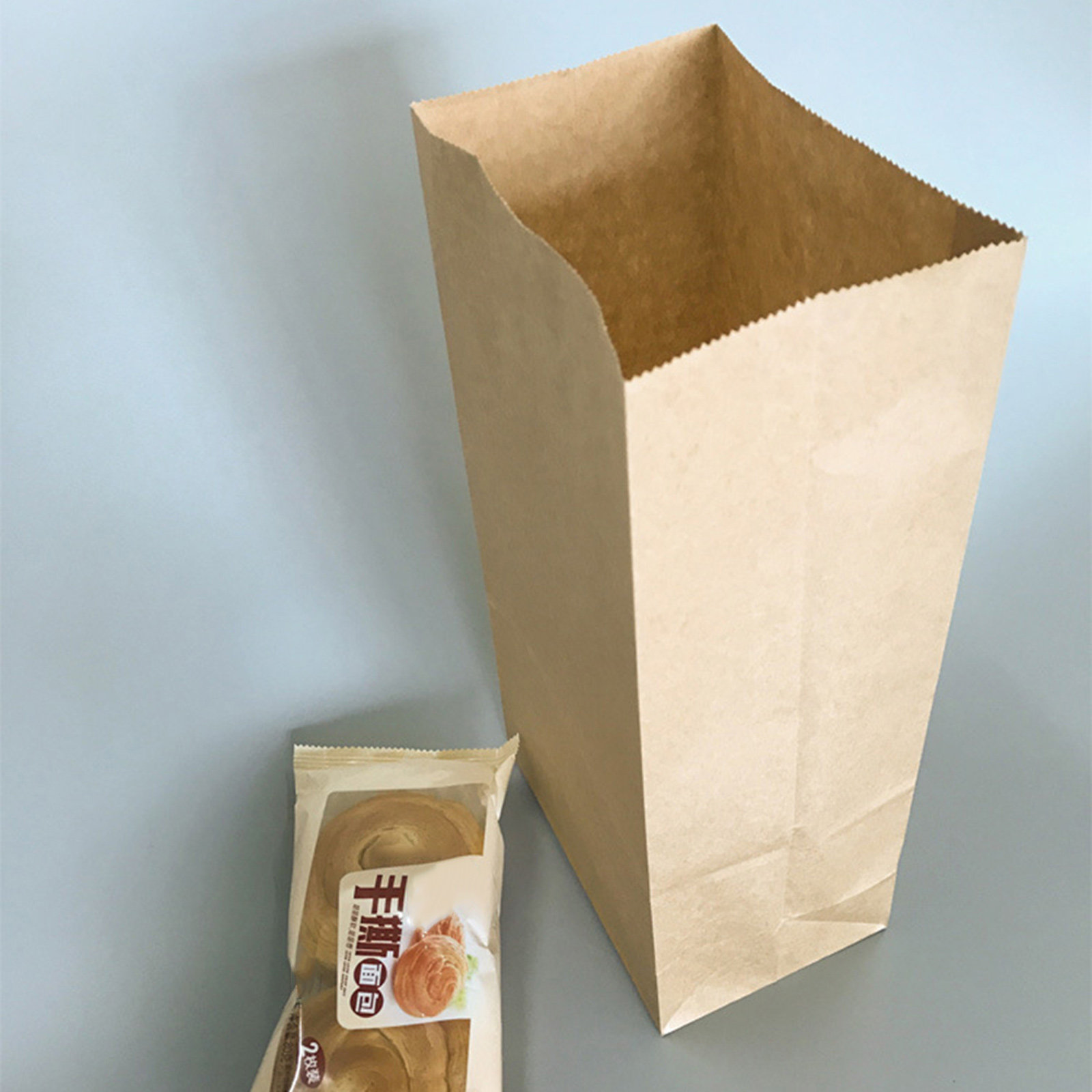 100pcs Kraft Paper Bag Small S - Food Snacks Packaging ulasan dan harga