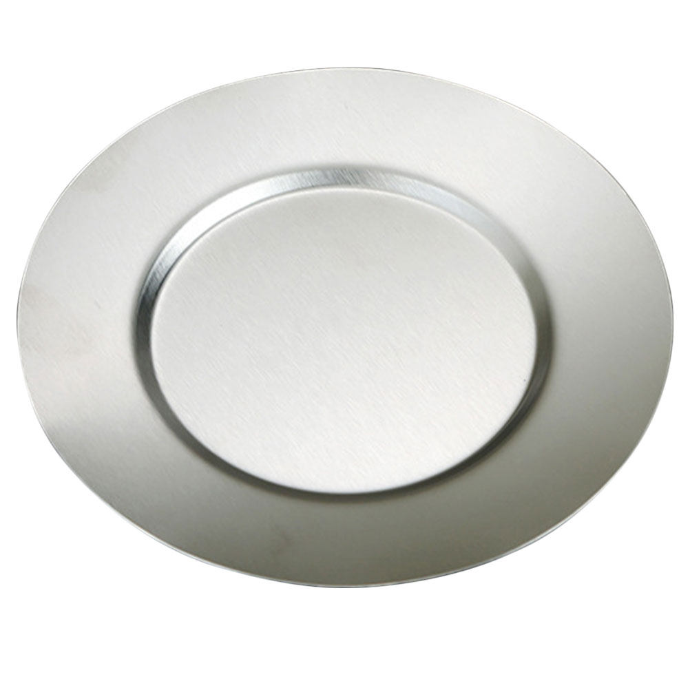 Stainless Steel Plate Round Wi - Food Snacks For Camping ulasan dan harga