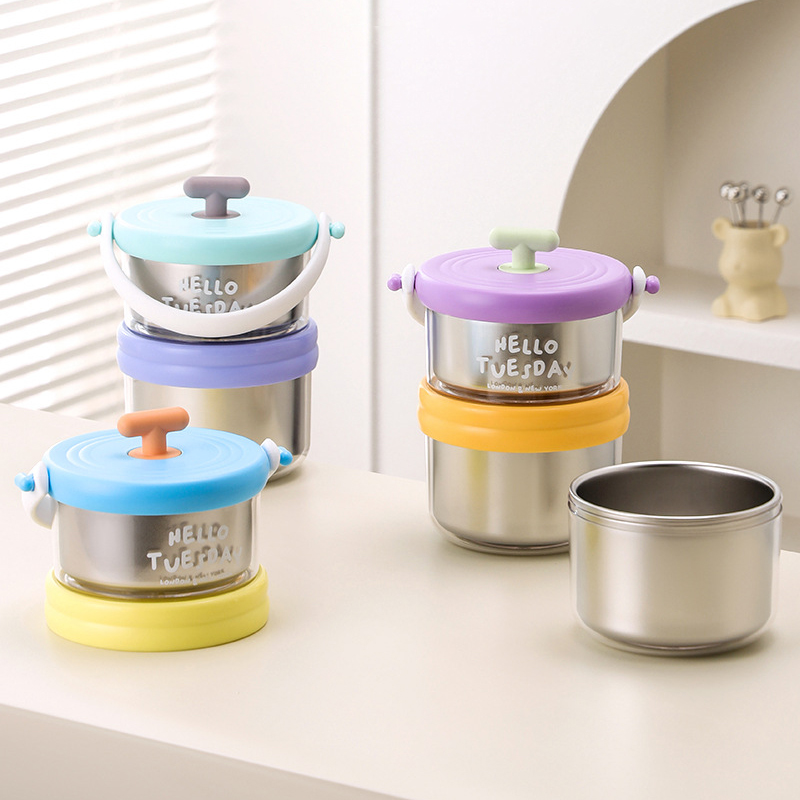 Double Layer Lunch Box 304 Sta - Food Snacks For School ulasan dan harga