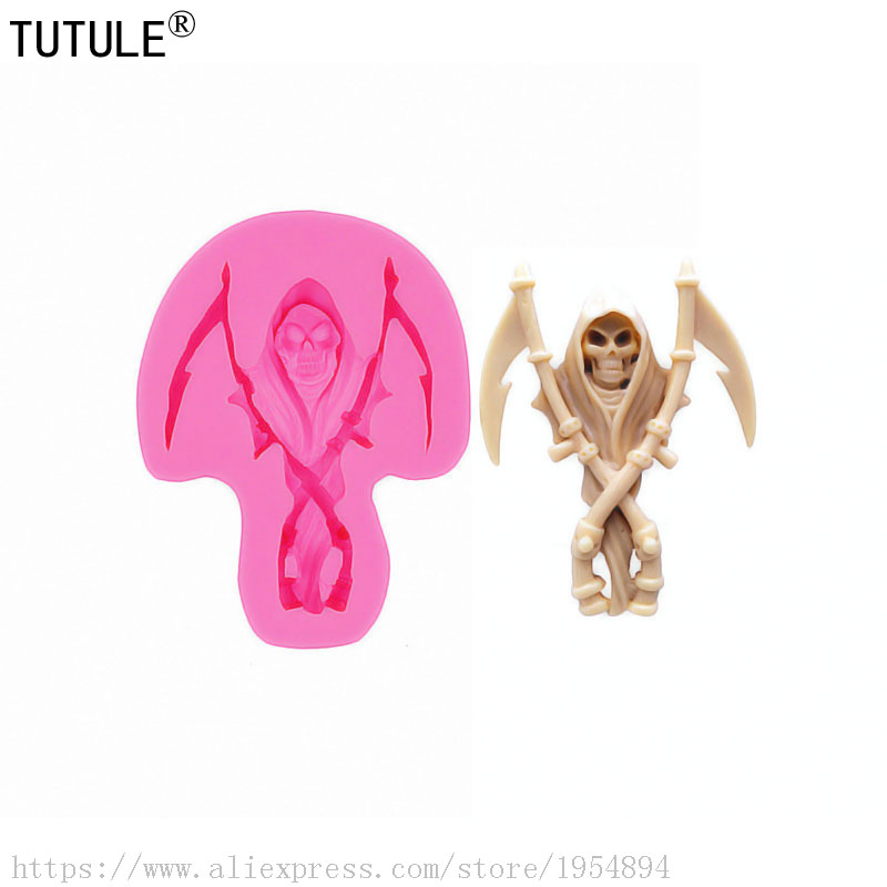 Death Scythe-SKULL SILICONE MO - Zombie Snacks ulasan dan harga