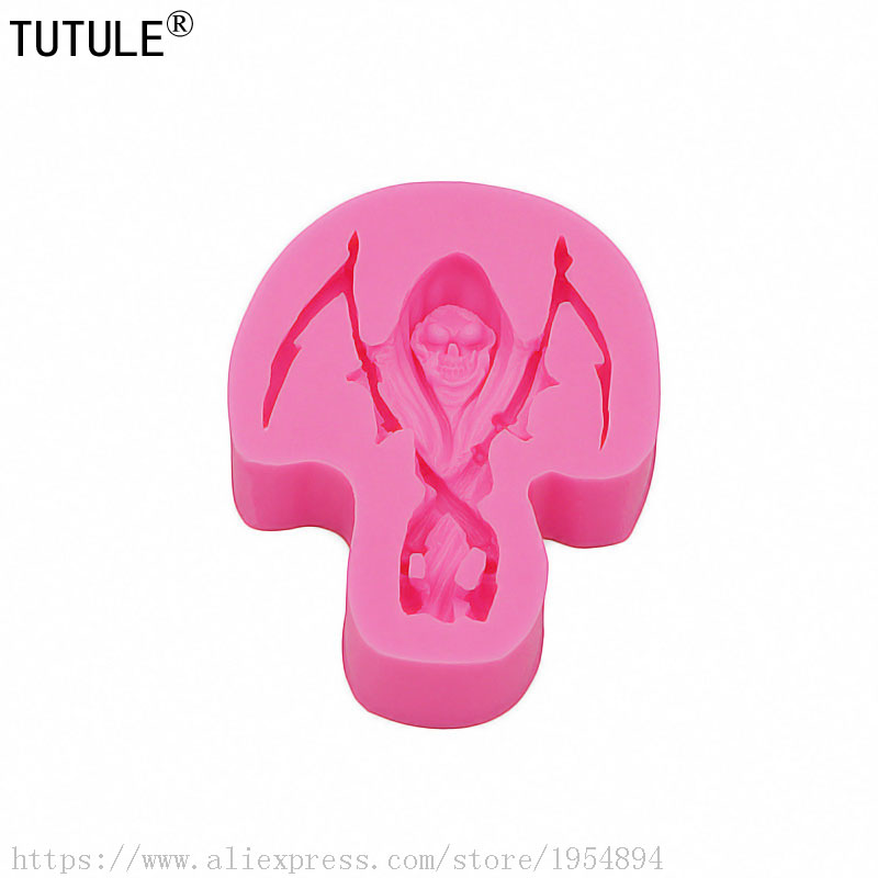Death Scythe-SKULL SILICONE MO - Zombie Snacks ulasan dan harga