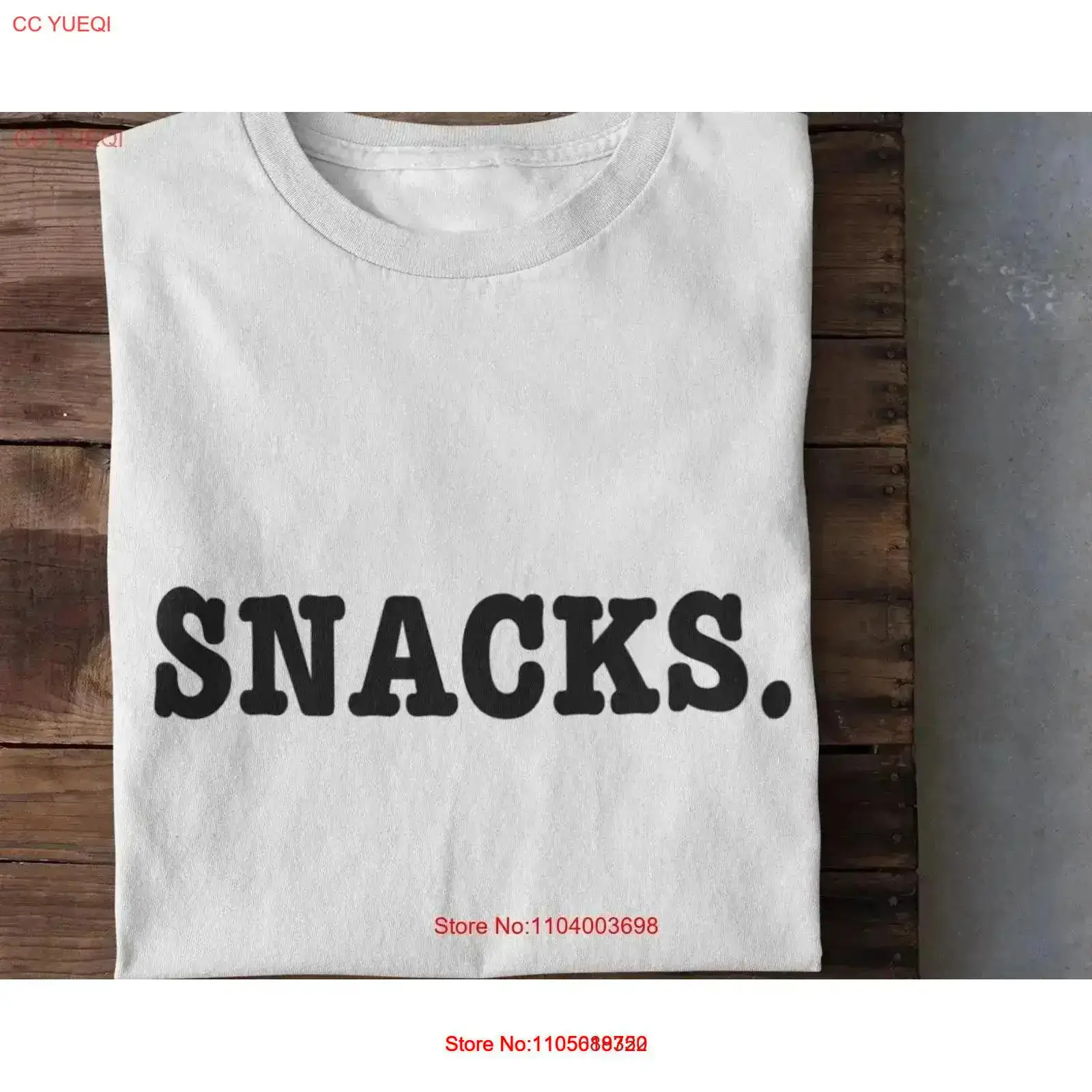 Snacks T Shirt Funny Food Casu - Food And Snacks Ideas ulasan dan harga