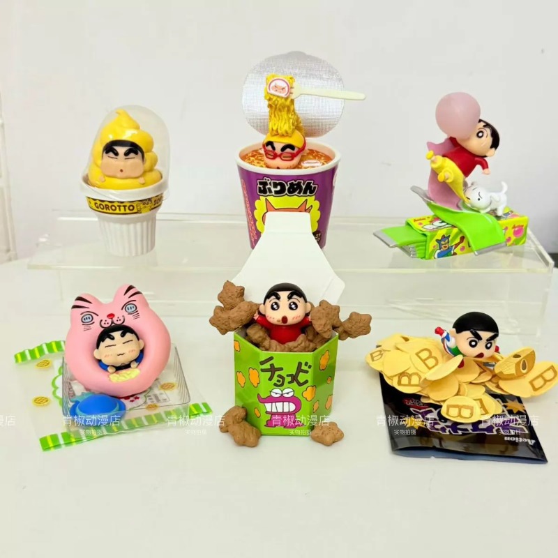 RE-MENT Crayon Shin-chan Gorot - Food Snacks Packaging ulasan dan harga