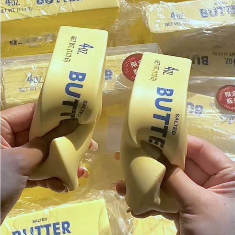 1Pc Butter Squeeze Toy For Adu - Food & Snacks Coloring Book Bold & Easy Designs For Adults And Kids Bold & Easy Coloring Books ulasan dan harga