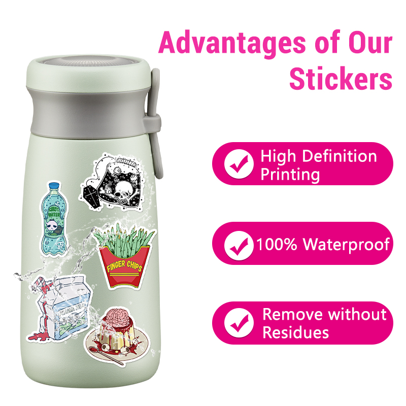 50PCS Waterproof Vinyl Zombie  - Zombie Snacks ulasan dan harga