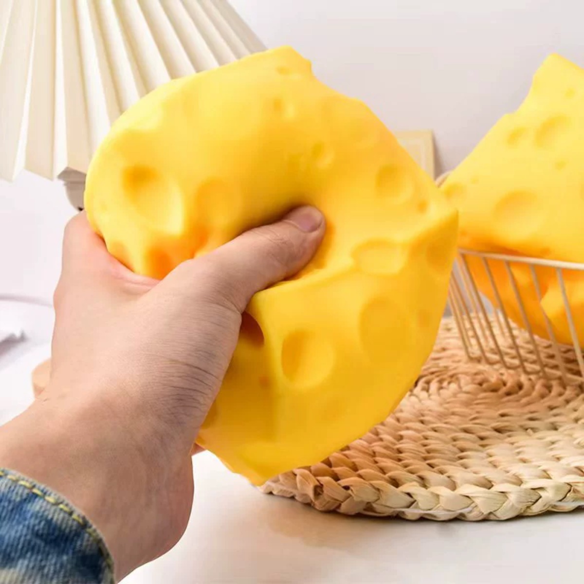 Cheese Stress Ball Squishy Toy - Food & Snacks Coloring Book Bold & Easy Designs For Adults And Kids Bold & Easy Coloring Books ulasan dan harga