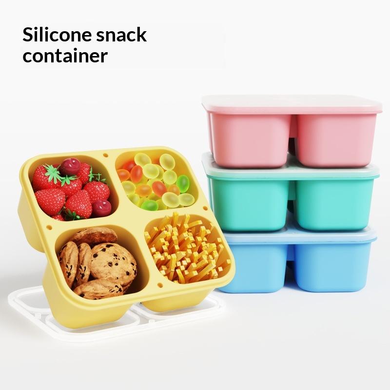 Silicone Snack Box: Food Grade - Food Snacks For School ulasan dan harga