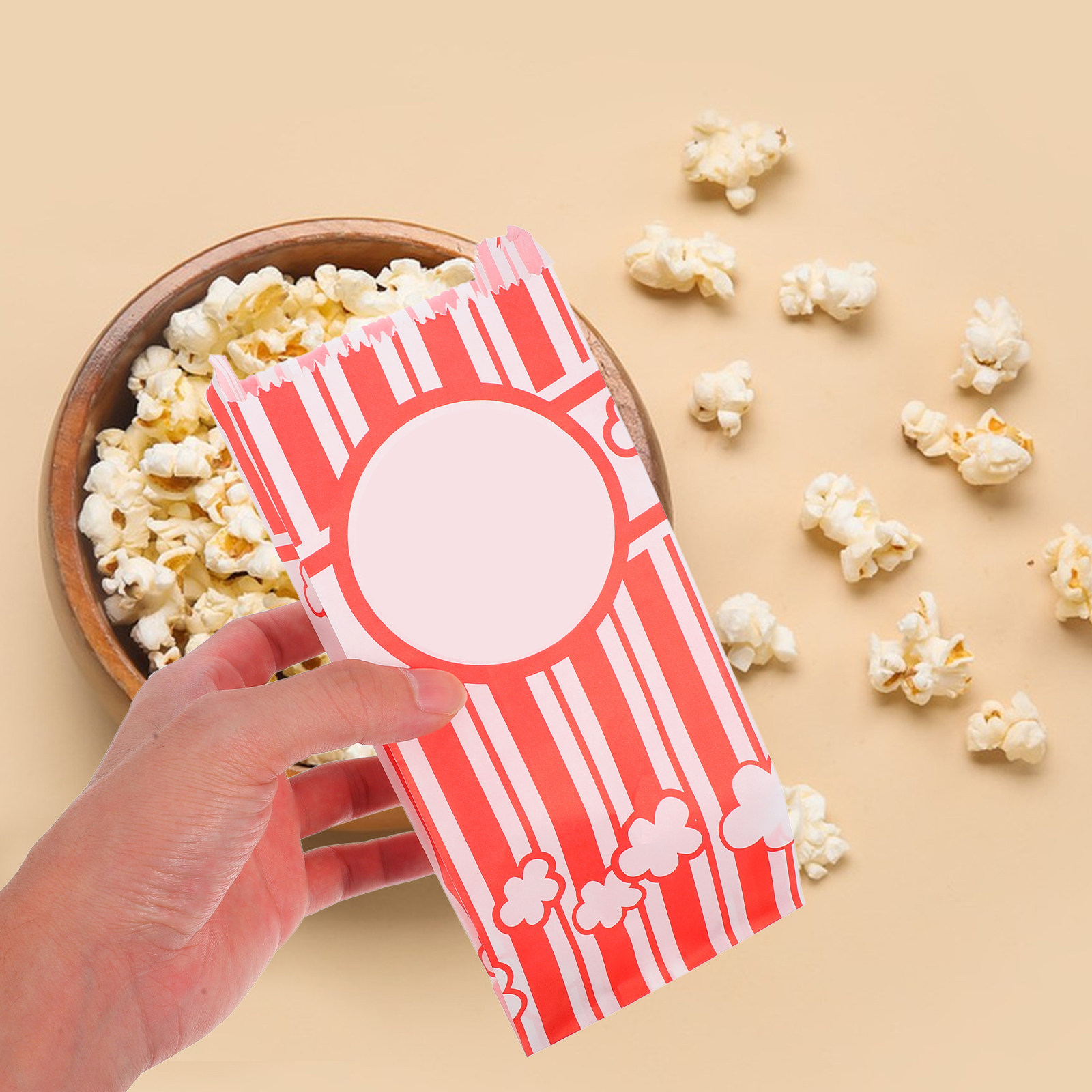 30Pcs Greaseproof Popcorn Bags - Food Snacks Packaging ulasan dan harga