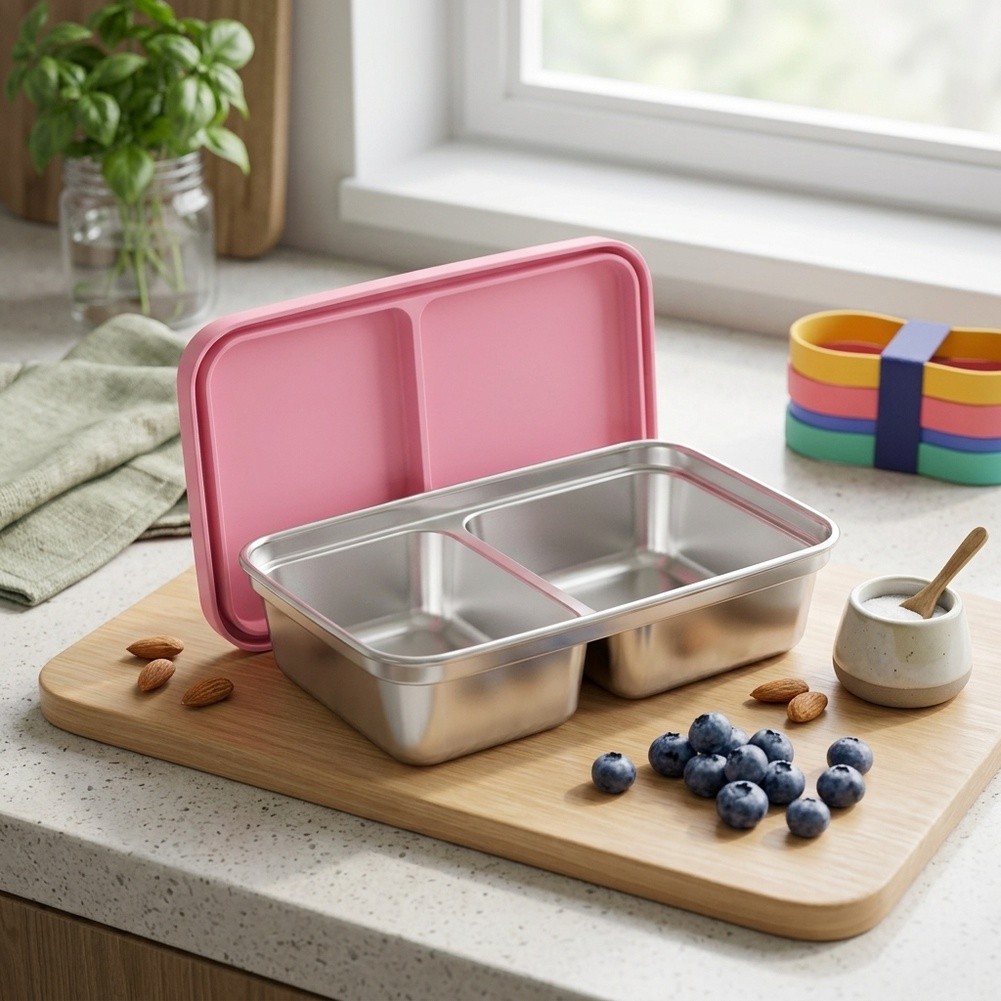 Stainless Steel Toddler Lunch  - Food Snacks For School ulasan dan harga