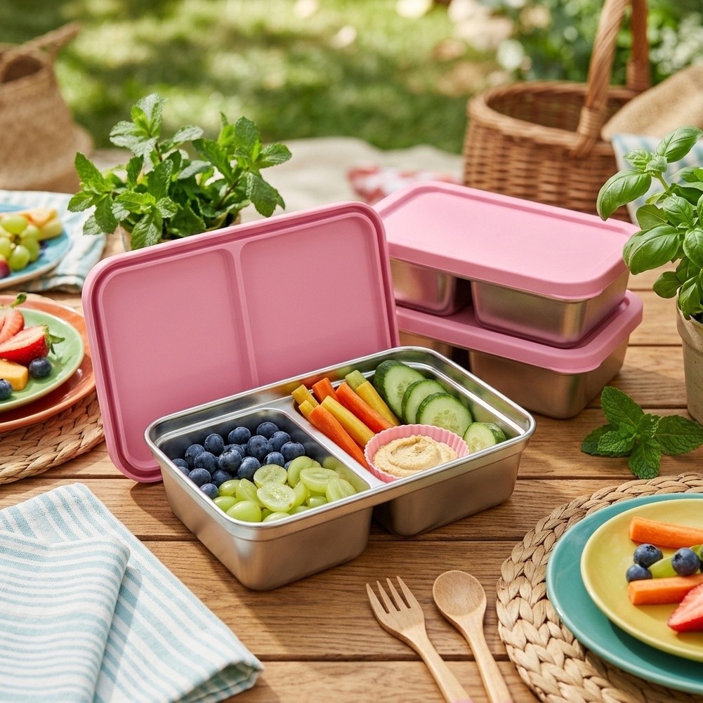Stainless Steel Toddler Lunch  - Food Snacks For School ulasan dan harga
